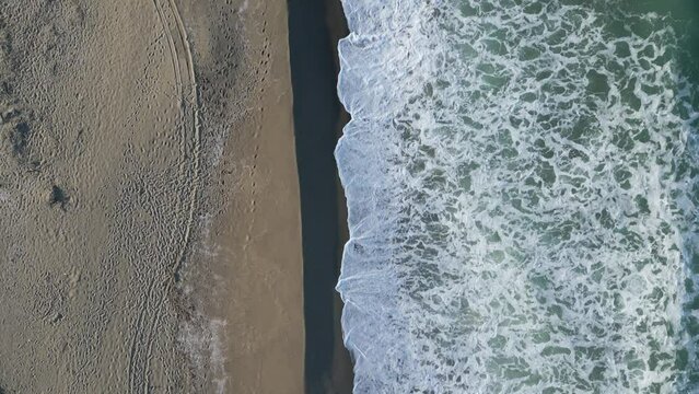 Agnone Beach, Sicily, Italy, from above