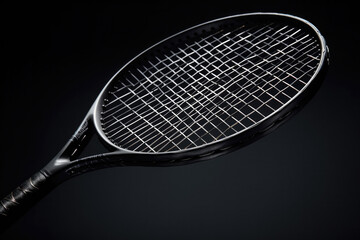 tennis racket on isolated background created with Generative AI technology