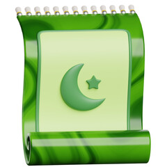 Ramadan Prayer Mat 3d Icon Illustration