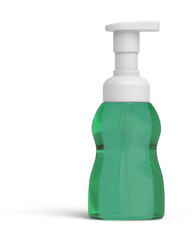 Blank Airless Pump Container Cosmetic Dispenser Bottles 3D-Rendering