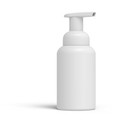 Blank Airless Pump Container Cosmetic Dispenser Bottles 3D-Rendering