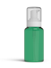 Blank Airless Pump Container Cosmetic Dispenser Bottles 3D-Rendering