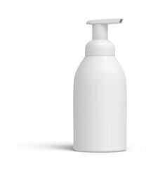 Blank Airless Pump Container Cosmetic Dispenser Bottles 3D-Rendering