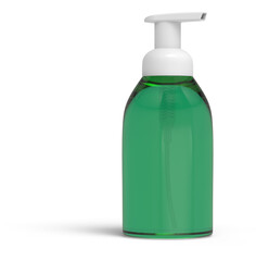 Blank Airless Pump Container Cosmetic Dispenser Bottles 3D-Rendering