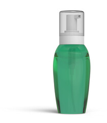 Blank Airless Pump Container Cosmetic Dispenser Bottles 3D-Rendering