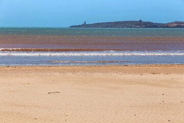 View of the Atlantic coast in the Essaouira on a sunny summer day. Morocco.