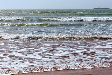 View of the Atlantic ocean coast near Essaouira. Morocco.
