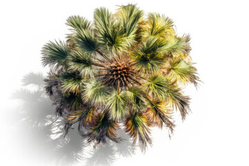 palm tree on clean background created with Generative AI technology