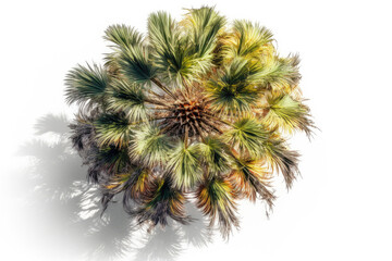 palm tree on clean background created with Generative AI technology