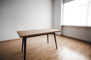 Fototapeta premium Empty Table in an Empty Room for Product Editing
