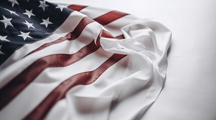 American Flag close frame. Generative AI