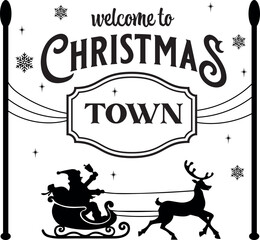 "Merry Christmas" design on white background