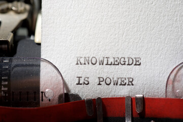 Knowledge is power text