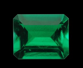 Emerald Gemstone, Faceted, from Colombia, gem quality.