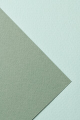 Rough kraft paper background, paper texture mint olive green colors. Mockup with copy space for text