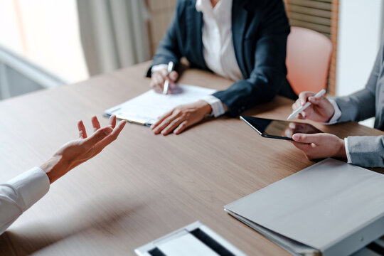 Job interview at Business office and human resources concept..
