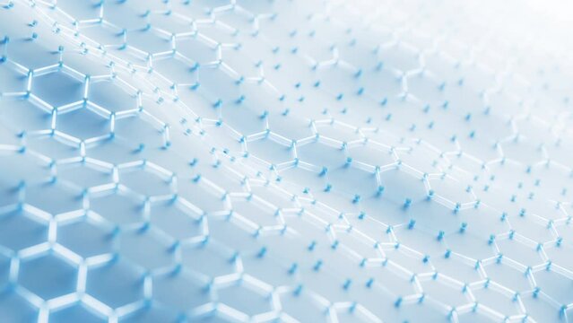 Hexagonal structure background, 3d rendering.