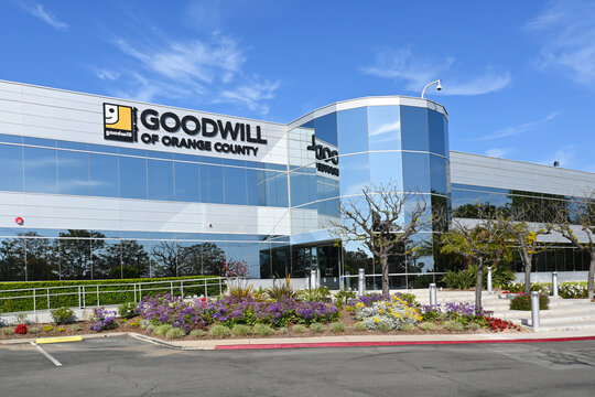 TUSTIN, CALIFORNIA - 16 APR 2023: The Tierney Center for Veteran Services, Goodwill of Orange County, a central access point for unstably housed and homeless veterans.