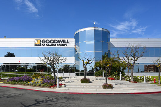 TUSTIN, CALIFORNIA - 16 APR 2023: The Tierney Center for Veteran Services, Goodwill of Orange County, a central access point for unstably housed and homeless veterans.