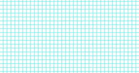Exercise book grid small smooth generated blue on white. Crazy doodle grunge pulsing stop motion blank background good for titles, intro, school, background, etc...