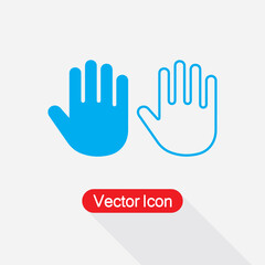 Palm Of Hand, Palm, Hand Icon Vector Illustration Eps10
