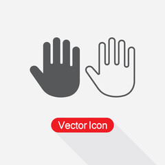 Palm Of Hand, Palm, Hand Icon Vector Illustration Eps10