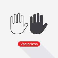Palm Of Hand, Palm, Hand Icon Vector Illustration Eps10