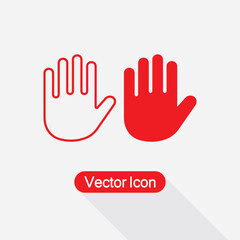 Palm Of Hand, Palm, Hand Icon Vector Illustration Eps10
