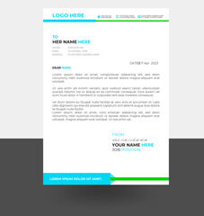 letterhead  business corporate official professional template design with logo