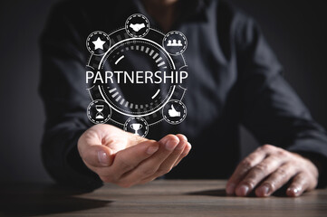 Concept of Partnership. Business concept