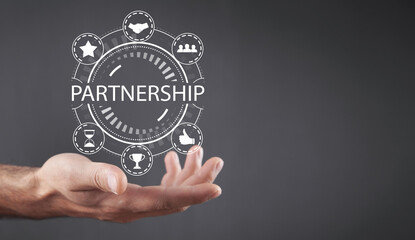 Concept of Partnership. Business concept