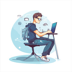 Web Designer Working On Pc