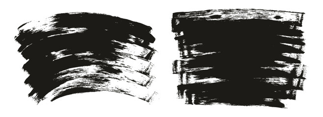 Flat Sponge Thin Artist Brush Long & Curved Background Mix High Detail Abstract Vector Background Mix Set 