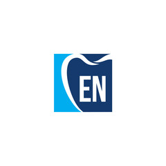 Letters EN And Tooth Logo Icon 003