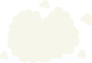 flat color style cartoon smoke cloud