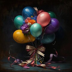 Party balloons, Generative AI