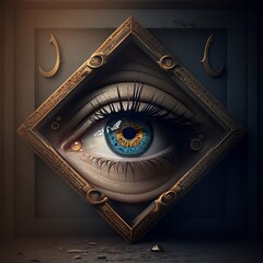 Big triangle eye, Generative AI