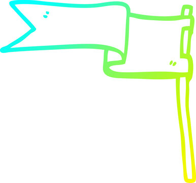 recommend clip art: cold gradient line drawing cartoon flag