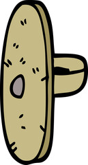 hand drawn doodle style cartoon medieval shield