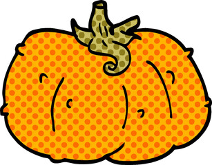 cartoon doodle pumpkin