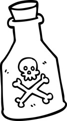 line drawing cartoon poison