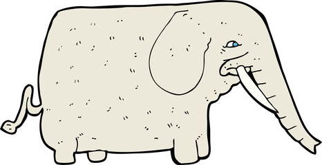cartoon big elephant