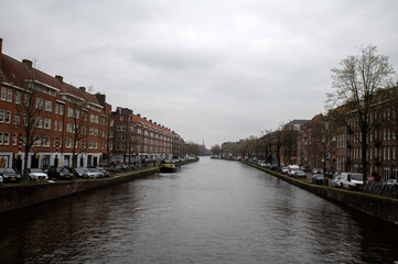 Fototapeta na wymiar Bridge At Surinamestraat Street At Amsterdam The Netherlands 29-3-2023