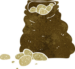 cartoon sack of potatoes