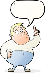 cartoon man asking question with speech bubble