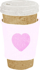 cartoon I love coffee cup