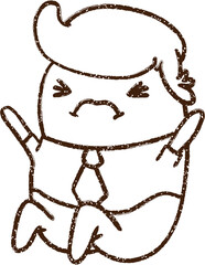 Angry Man Charcoal Drawing