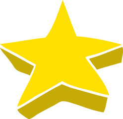 cartoon doodle shooting star