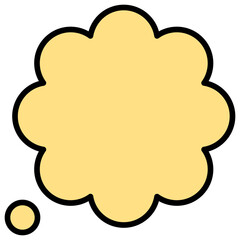 Speech balloons icon, filled style vector illustration