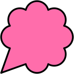 Speech balloons icon, filled style vector illustration